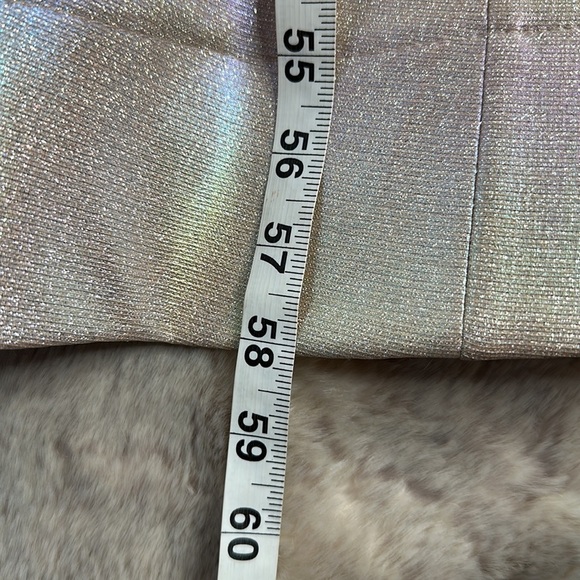 City Vibe | Spaghetti Strap V-Neck Iridescent Foiled Long Dress - Picture 15 of 17